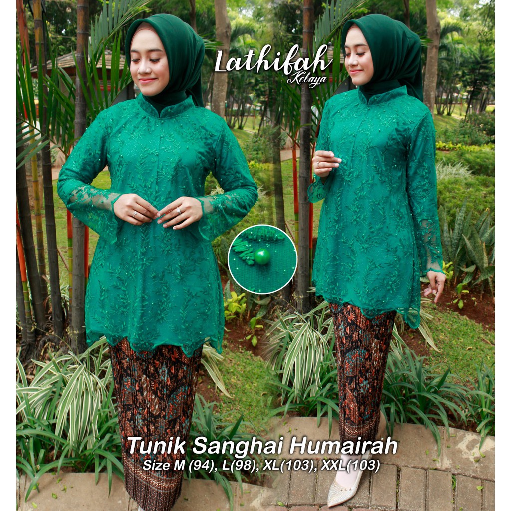 set kebaya tille shanghai berkualitas