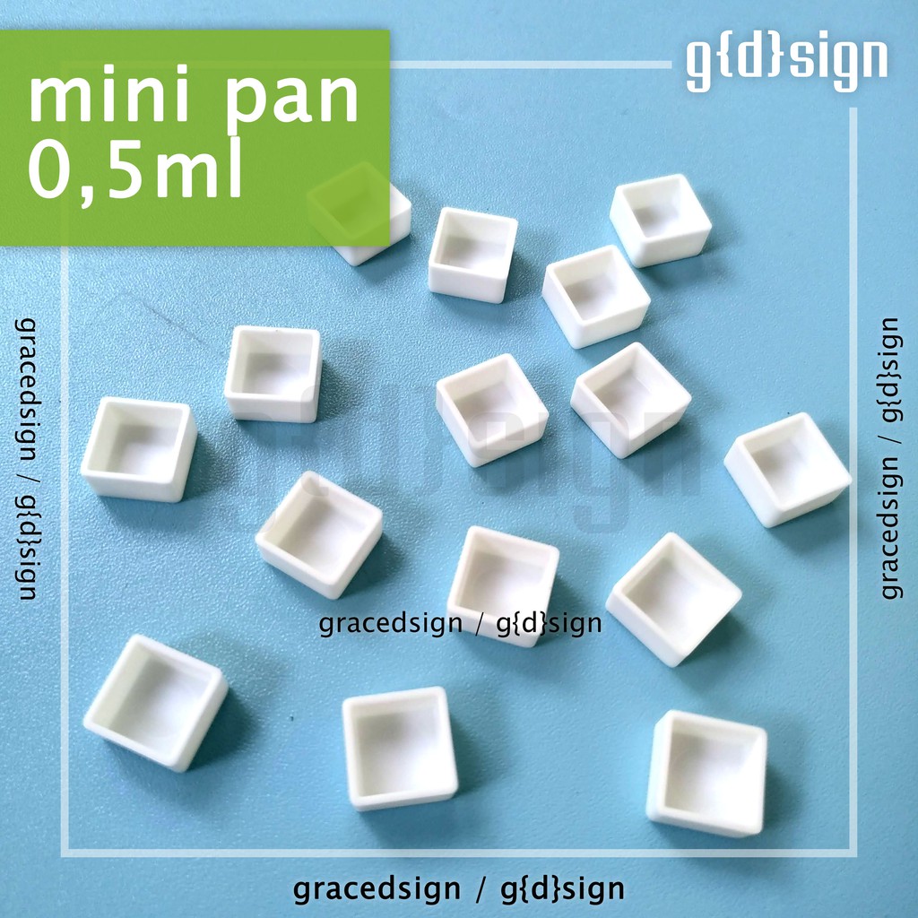 

Empty Mini Pan Watercolor Wadah Kosong Cat Air