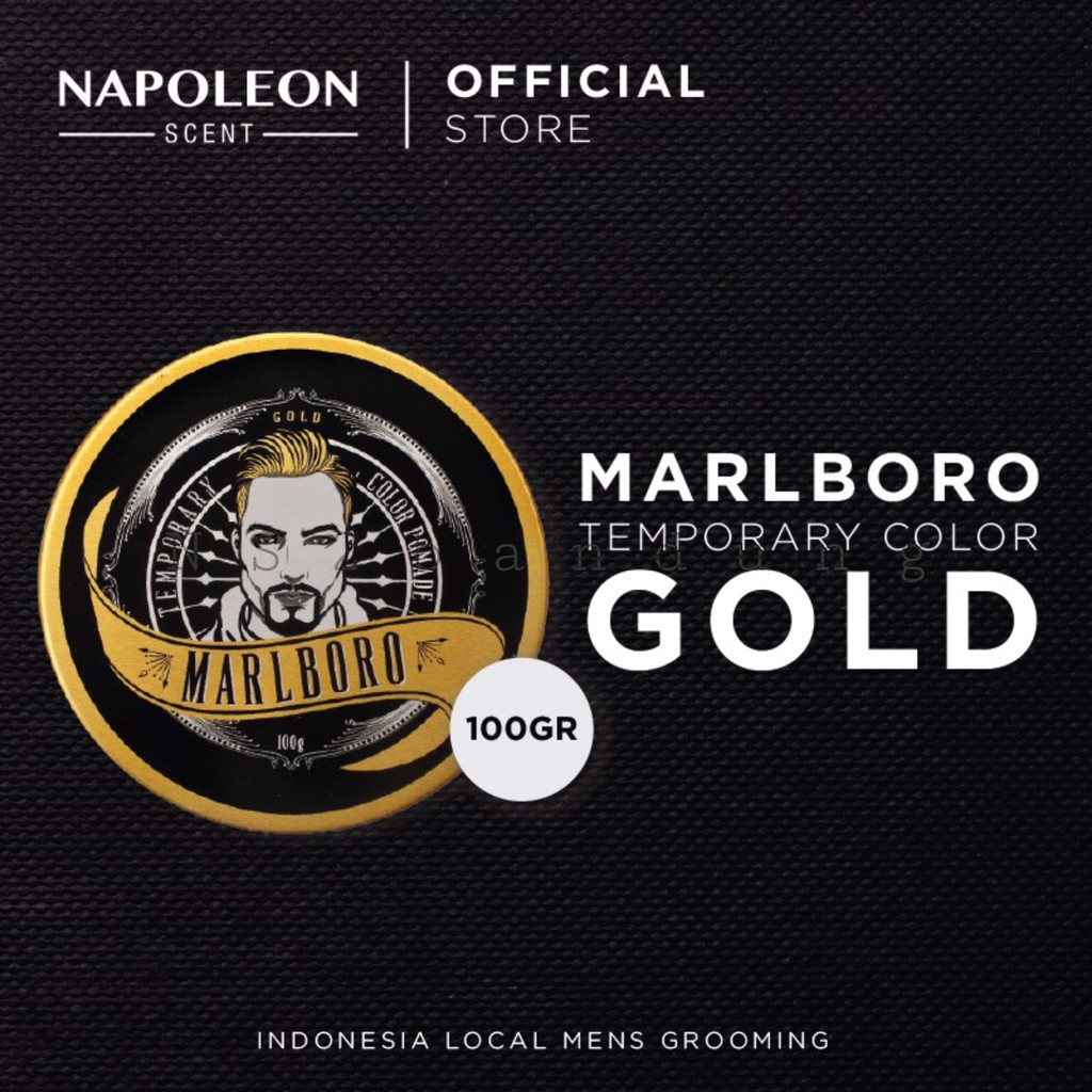 POMADE TEMPORARY COLOR MARLBORO GOLD WARNA TIDAK PERMANEN