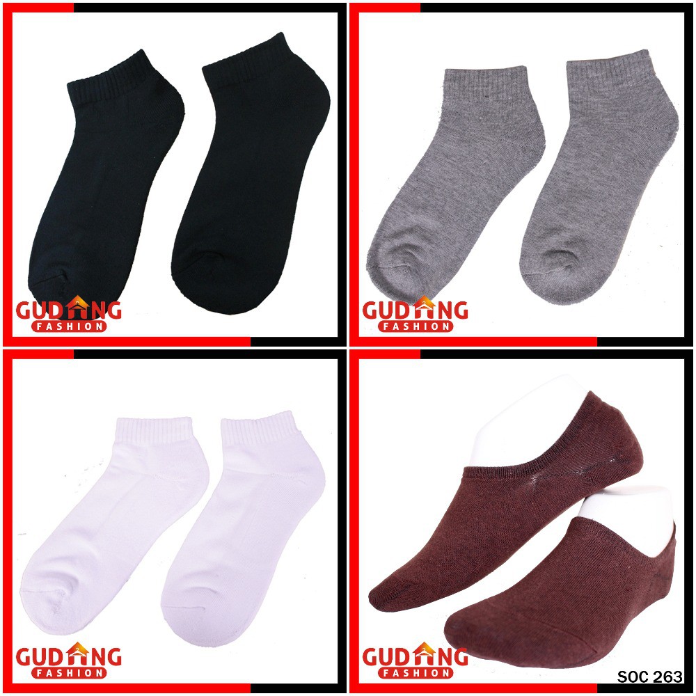 Kaos Kaki Pendek Pria Ankle Semata Kaki Katun (COMB)