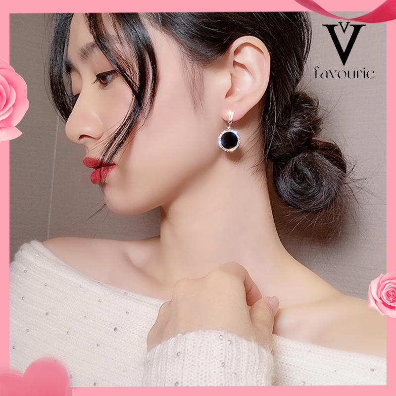 [COD]S925 Silver Needle Earrings Temperamen Fashion Kepribadian Anting Geometris Anting Wanita-FA