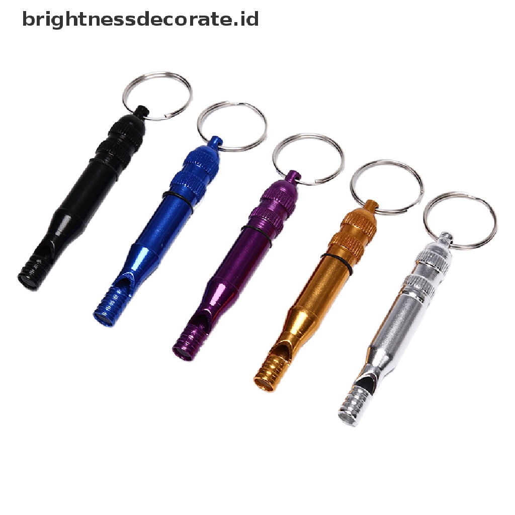 1pc Peluit Darurat Bahan Aluminum Untuk Camping