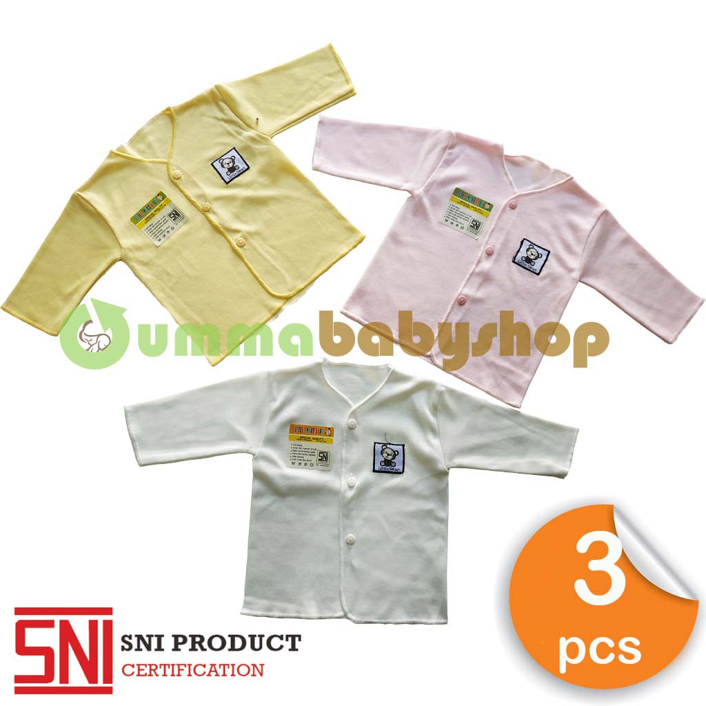 3Pcs Baju Panjang Bayi Airin Pink Perlengkapan Bayi Baru Lahir Baju Bayi Baby Newborn Gift Set Kado