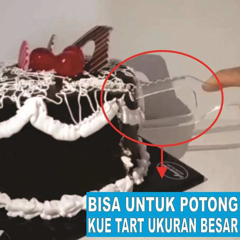 Termurah! Pisau kue tart 100pcs bening martabak cake ultah ulang tahun bolu brownies nikah Surabaya