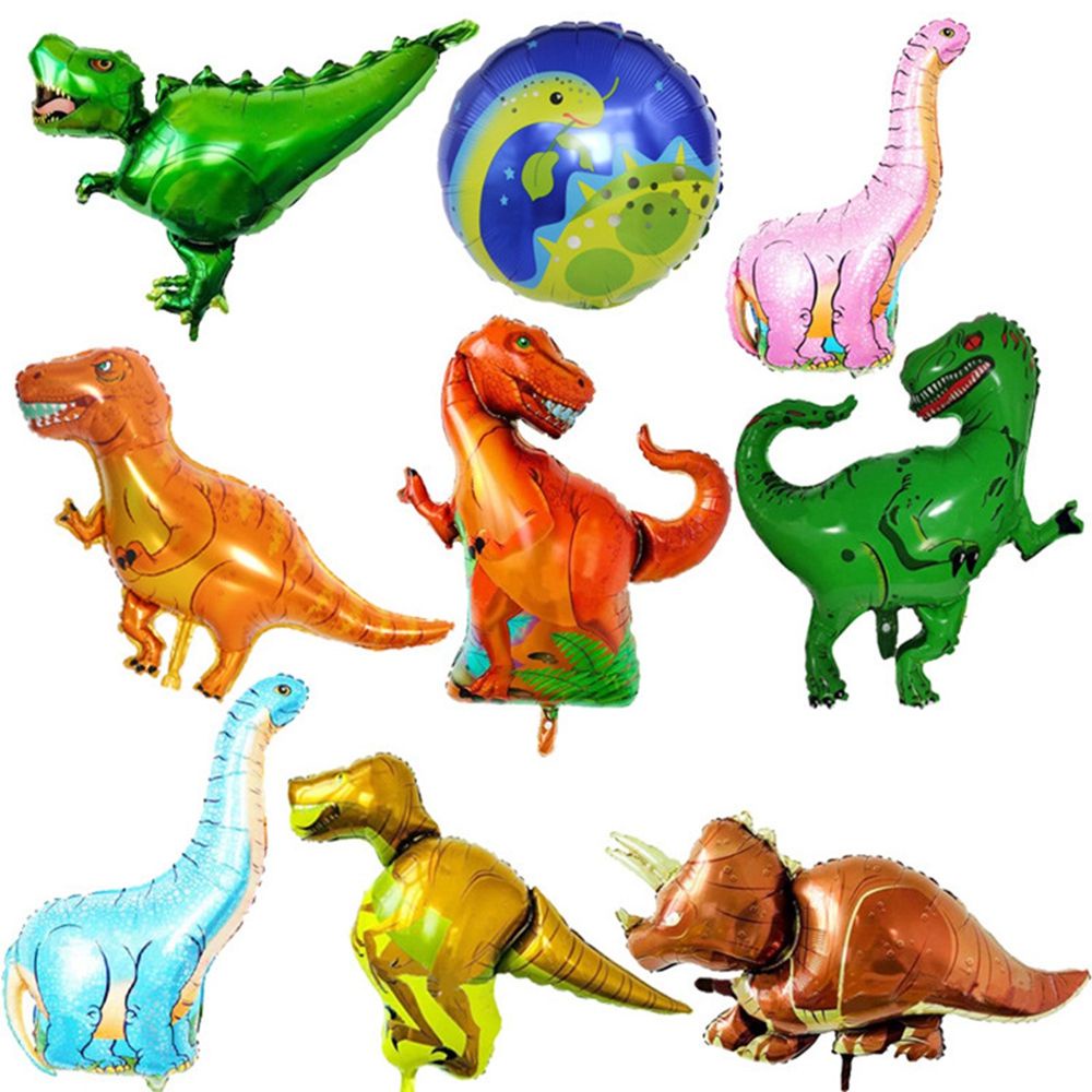 Balon Bentuk Dinosaurus 4d Bahan Aluminum Foil Untuk Dekorasi Pesta Ulang Tahun Anak