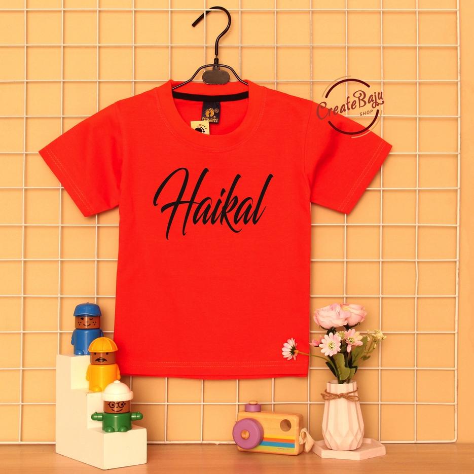 『HARGA GROSIR >>』 CUSTOM NAMA KAOS ANAK LAKI 1-7 TAHUN BAJU ATASAN ANAK LAKI FASHION TERMURAH BAHAN 