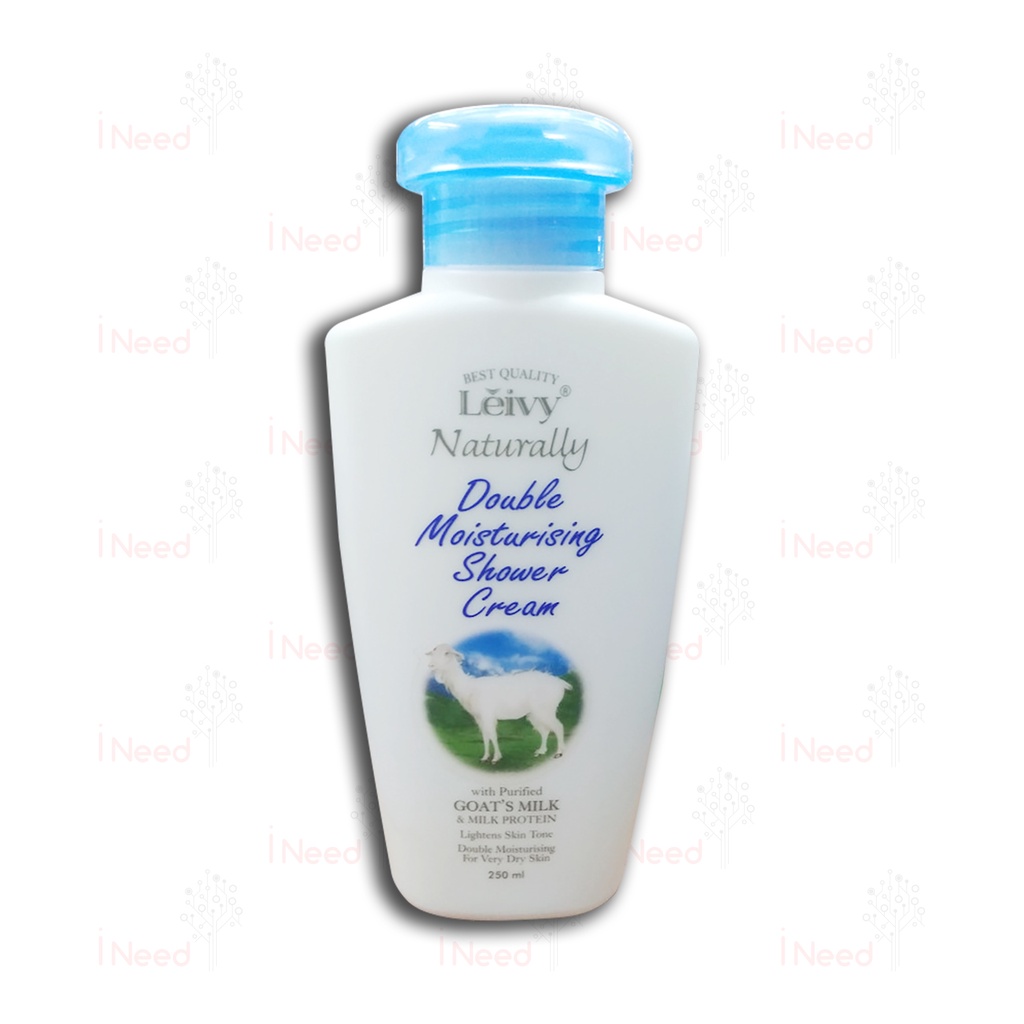 (INEED) Leivy Shower Cream Goats Milk - 250ml BOTOL