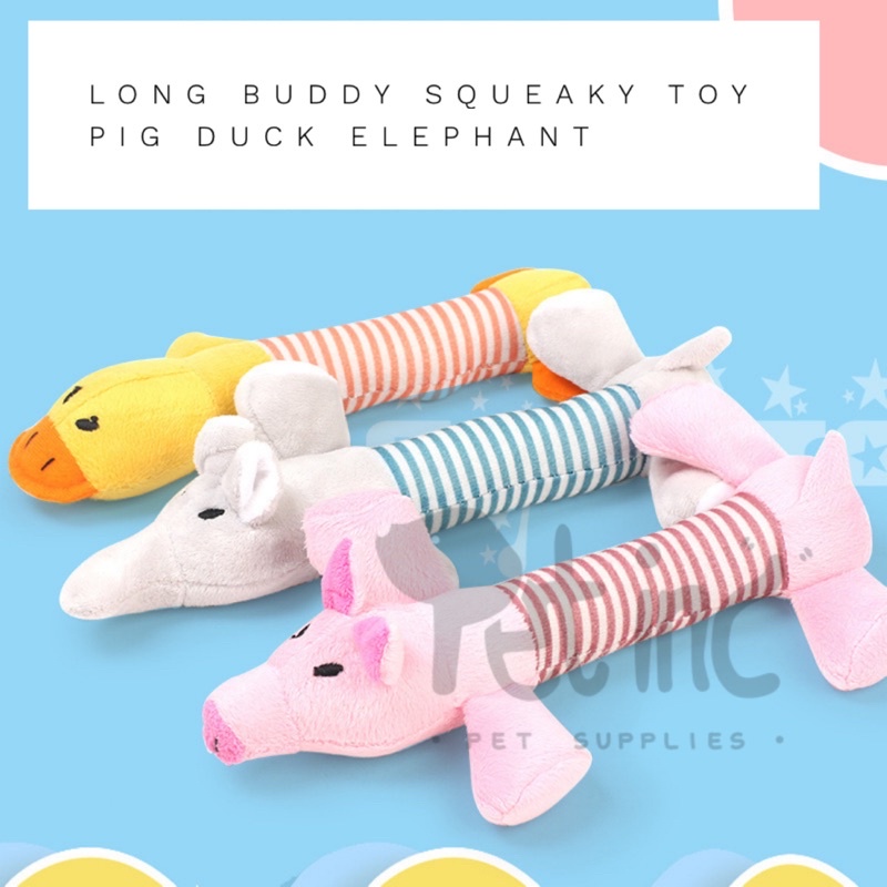 Long buddy squeaky toy