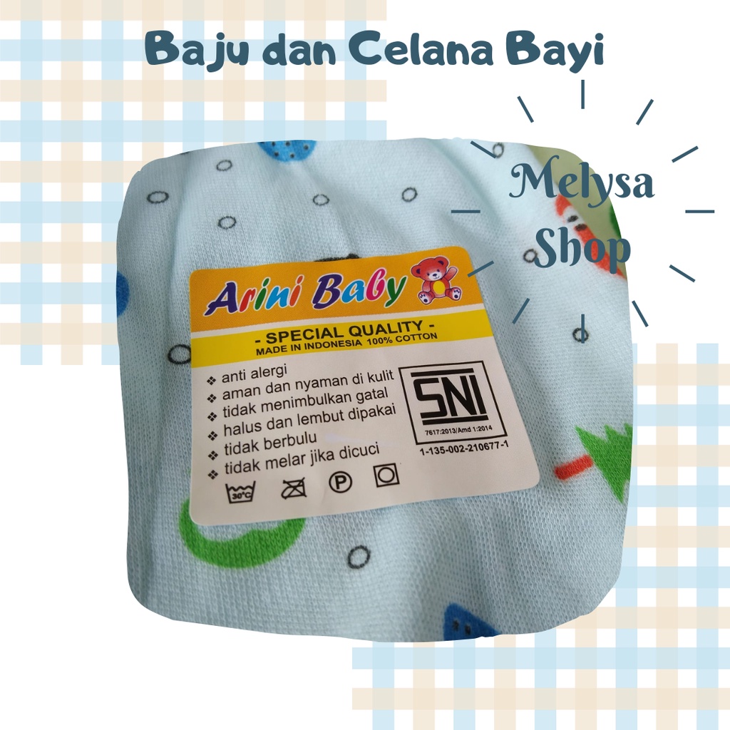 Baju dan Celana Bayi New Born SNI 3 pcs