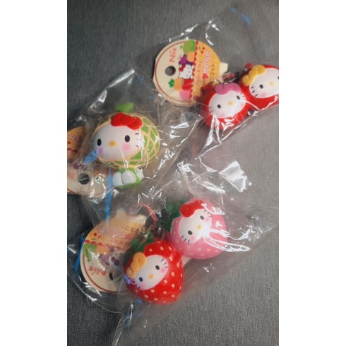 HELLO KITTY FRUITS RARE 2007 SQUISHY
