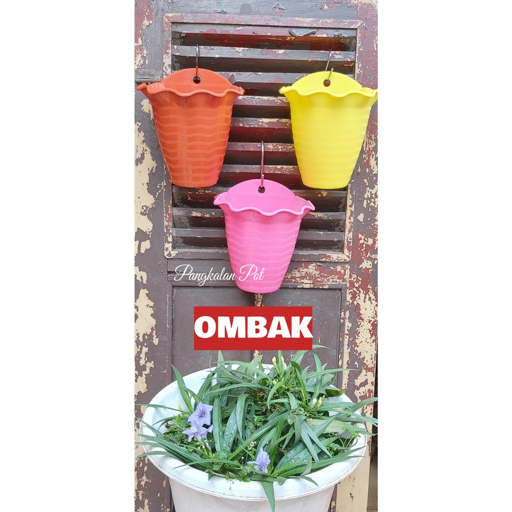  Pot  Ombak Pot  Tembok  Pot  Dinding Pot  Tempel  Shopee 