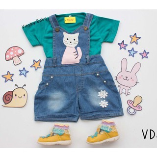  Baju  Anak Perempuan Baju  Kodok  Jeans Overall Denim Levis  