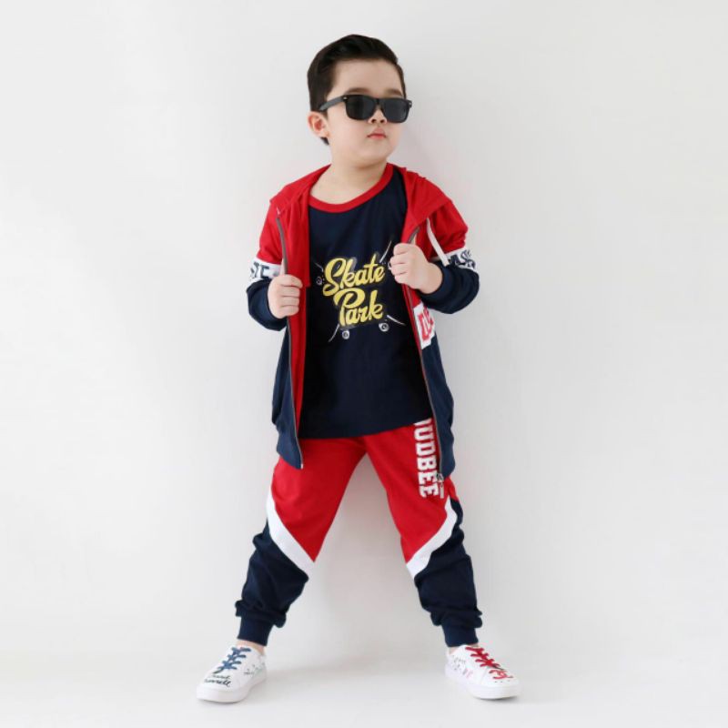 set hoodie 3in1 jaket cloudbee