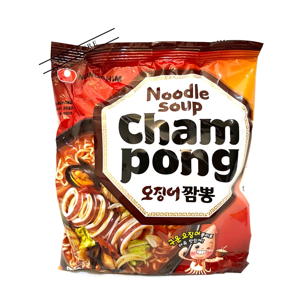 

Nongshim Noddle Soup Cham Pong Korean Noodle