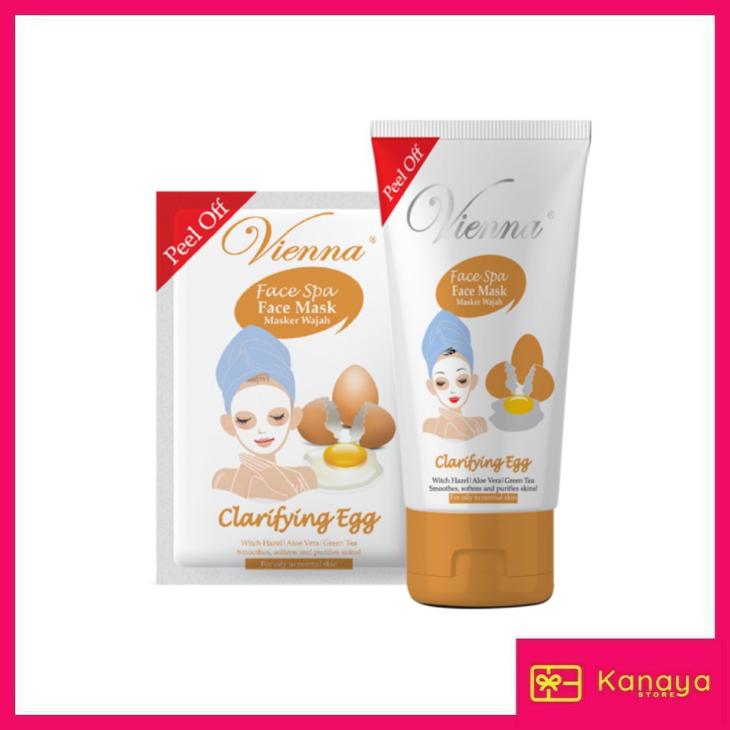 (BISA COD) Vienna Face Mask Clarifying Egg Peel Off