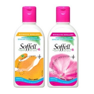 SOFFELL Lotion Wangi Bunga Geranium &amp; Kulit Jeruk 80gr - Krim Penolak Anti Nyamuk Soffel Sofel