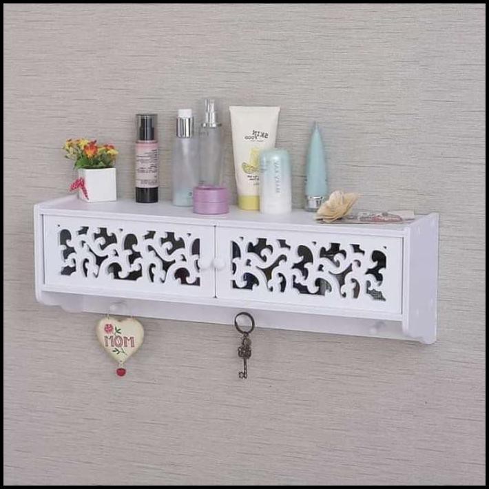 Terbaik Rak Makeup Vintage Rak Dinding Laci Kait Hook Gantungan Kunci Toilet Langsung Kirim