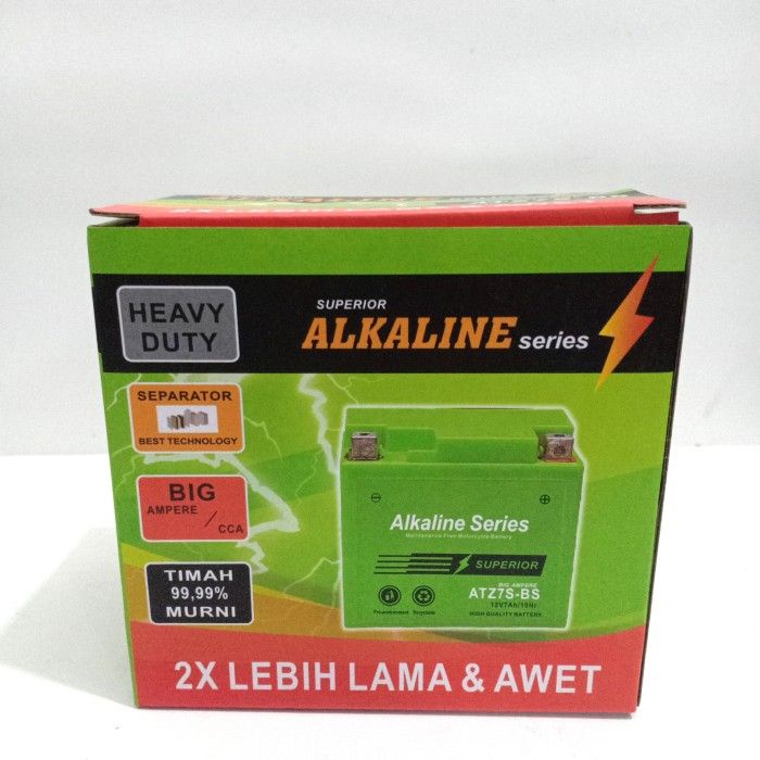 AKI ALKALINE ATZ7S-BS BIG AMPERE 12V7Ah/10Hr VARIO 125 SATRIA FU