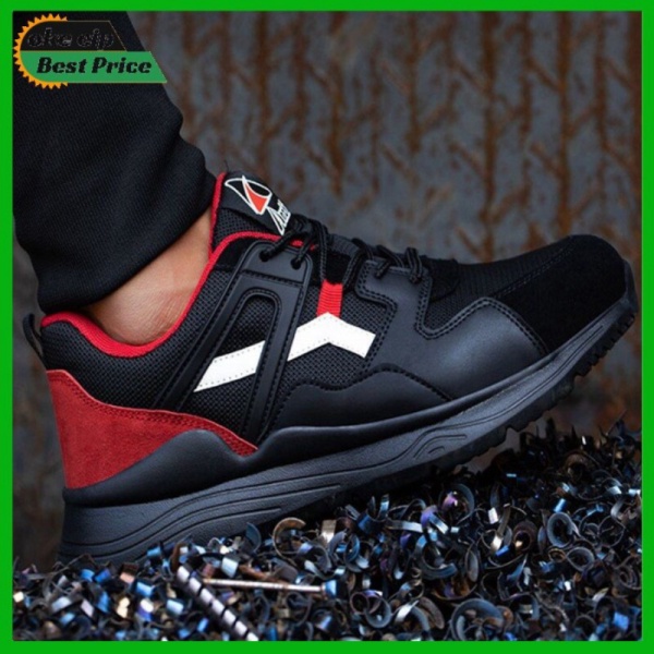 Safety shoes sneakers karet wanita sepatu safety pria terbaik murah - 38 Limited