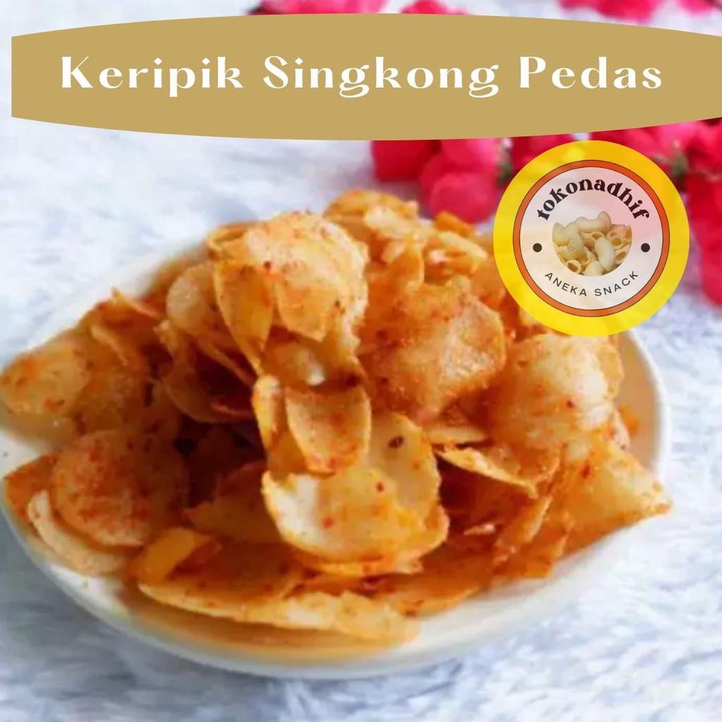 

Keripik Singkong Pedas Manis Balado Kemasan 200 Gram tokonadhif