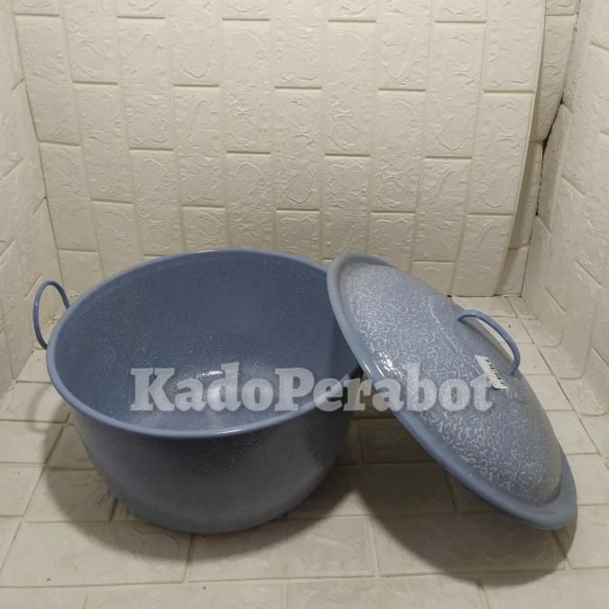 Panci Lurik Enamel 36 - Panci Siomay Jumbo - Panci Lurik Jumbo Pe8278