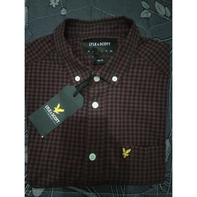 kemeja lyle and scott . buttondown lyle&scott original