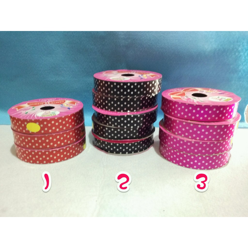 

Pita Jepang Polkadot, Pita kertas Plastik Polkadot