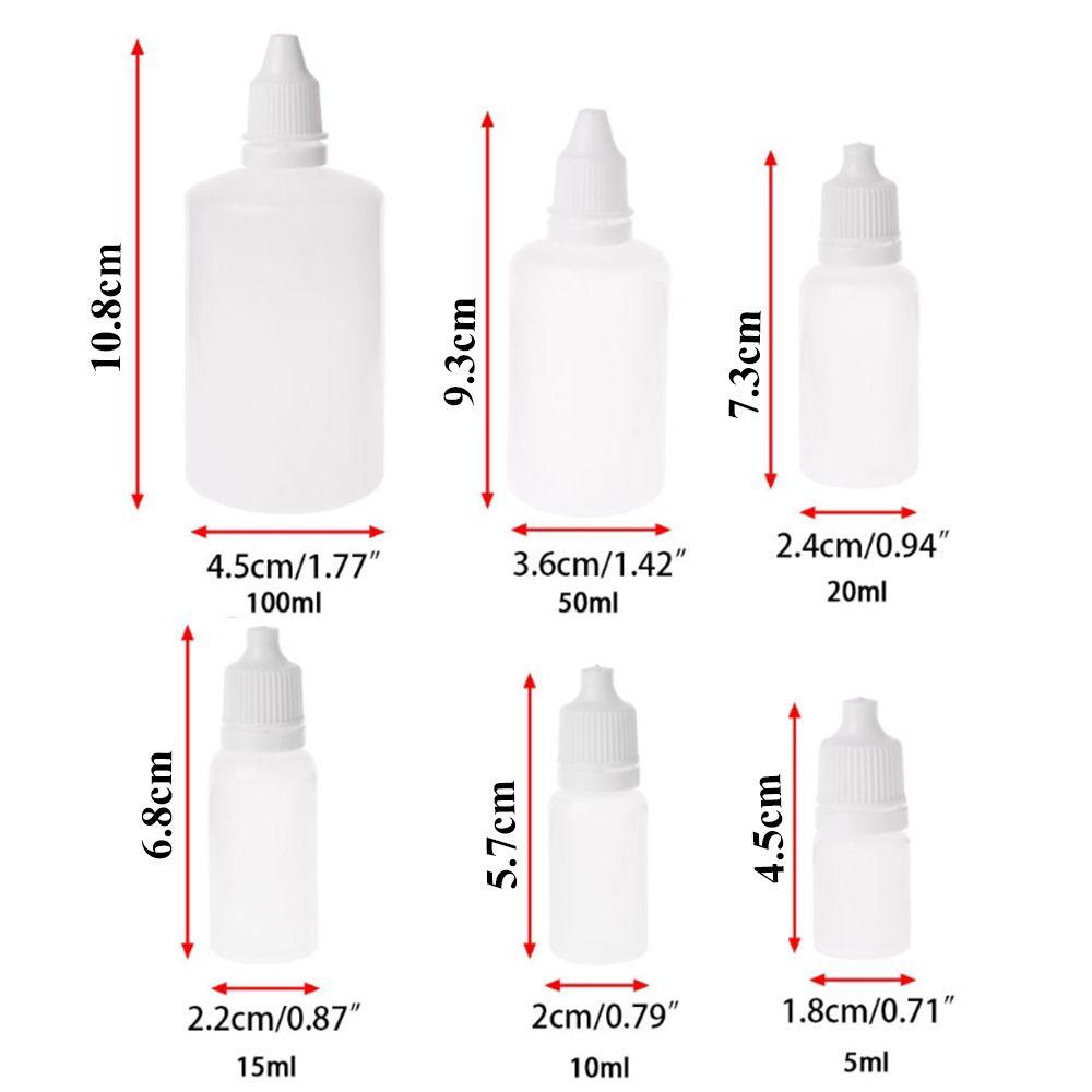 POPULAR Populer 1/5pcs 5/10 /15 /20 /50 /100ml Botol Pencet Scrapbooking DIY Tetes Mata Kertas Quilling