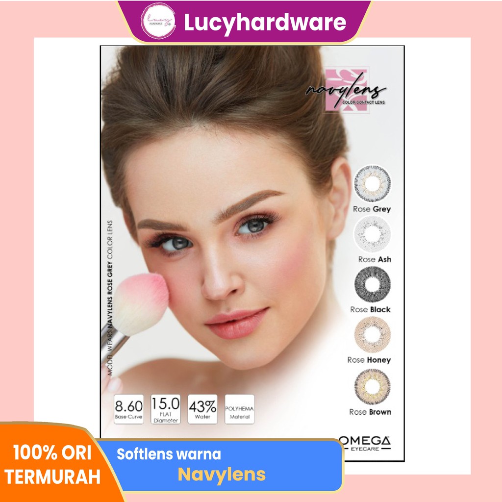 Navylens Rose Honey Normal Softlens Warna Bulanan