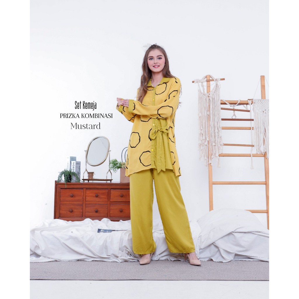 SET TUNIK RAYON MOTIF FRIZKA KOMBINASI