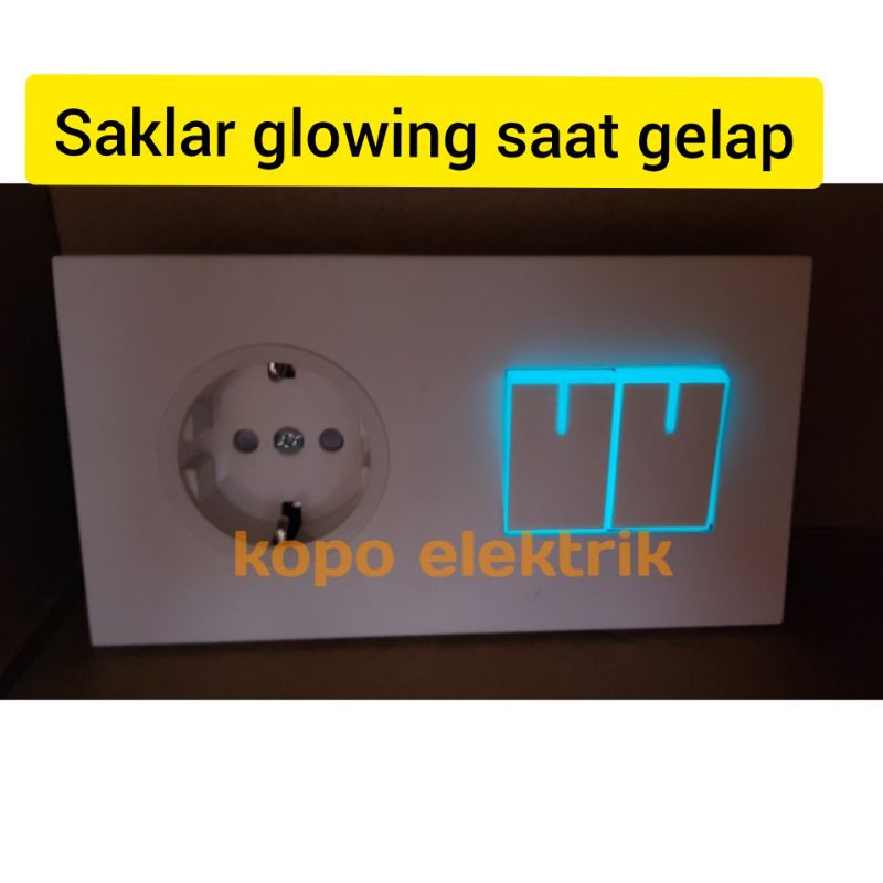 Panasonic Stop Kontak CP (Pengaman) + Saklar Seri Style White Tanam Stopkontak Putih