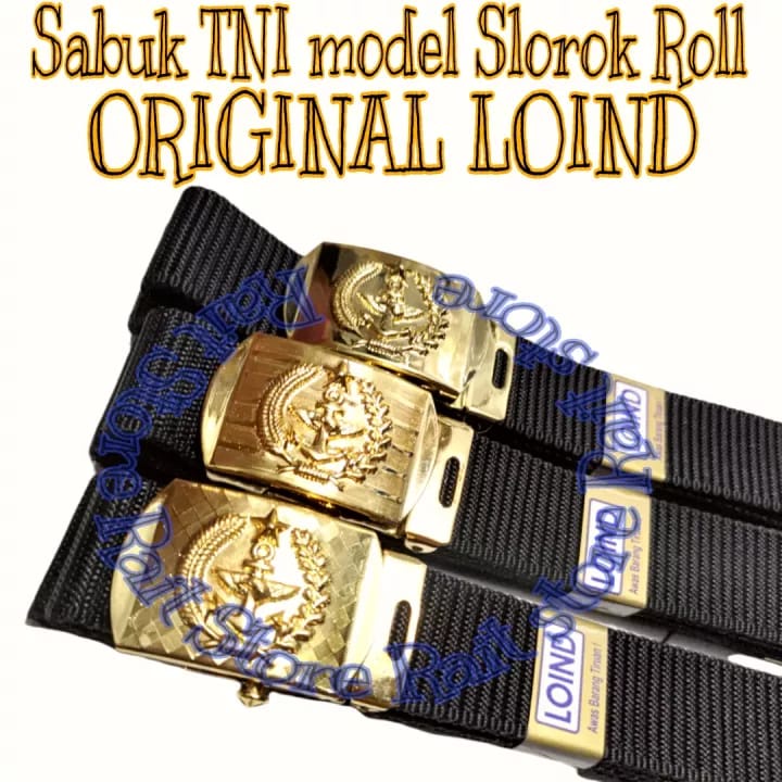 Sabuk / Ikat Pinggang TNI Slorok Merk Loind