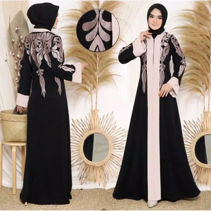 Gallery Exclusive Abaya Hitam Gamis Turkey 07