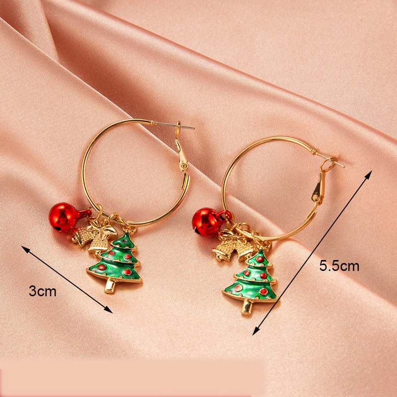 Anting Desain Snowman Natal Untuk Wanita