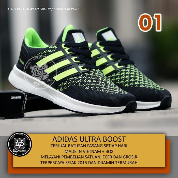 SEPATU RUNNING PRIA ADIDAS ULTRA BOOST GRADE ORIGINAL IMPORT