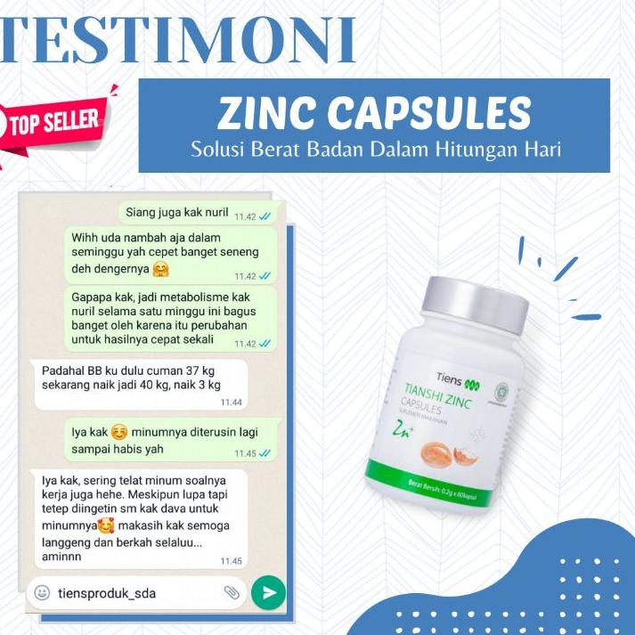 Buran Beli (TERLARIS) ZINC CAPSULES ECERAN SUPLEMEN PENGGEMUK BADAN PENAH BERAT BADAN  PENGGEMUK KAP