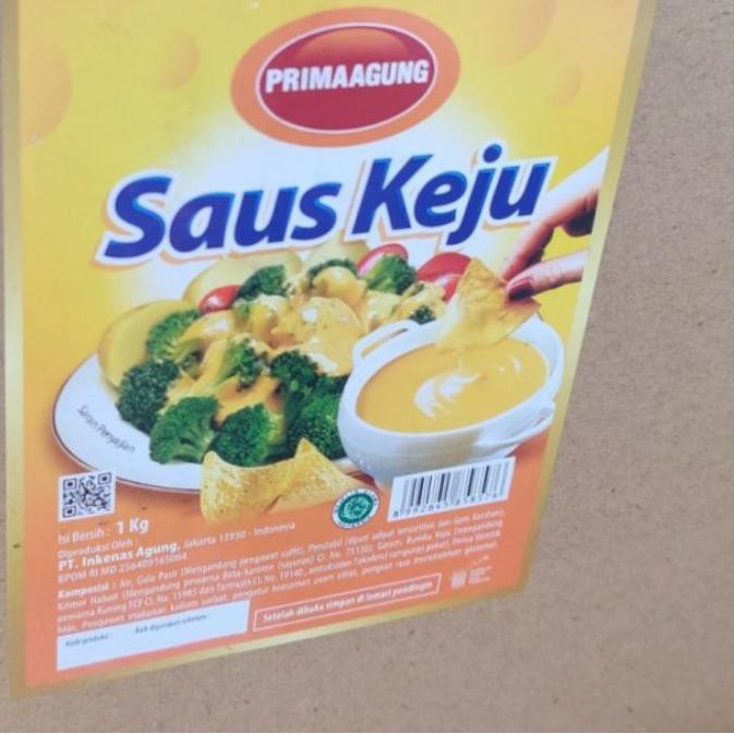 

BEST SELLER Saus Keju / Cheese Sauce Prima Agung kemasan 1kg GROSIR ORD,,,