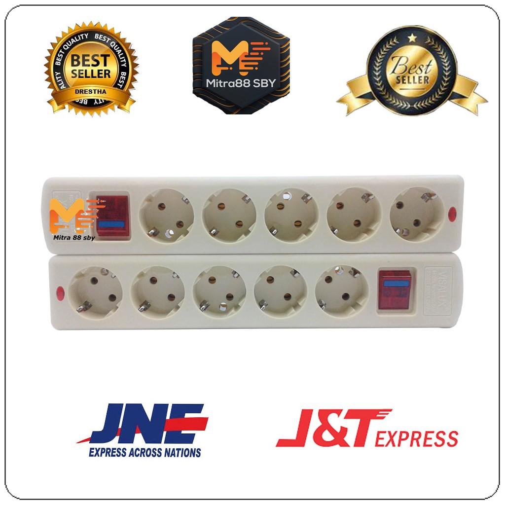 Mitra88sby stop kontak OB ( colokan listrik ) tanpa kabel 1 2 3 4 dan 6 lubang plus switch