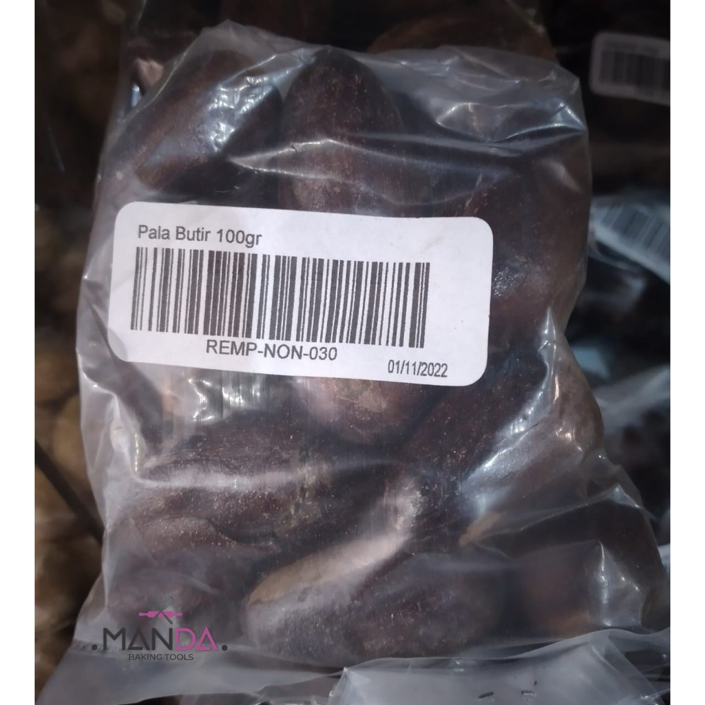 

Biji Pala Buah Pala Butir Utuh Pala Cangkang 100 gr