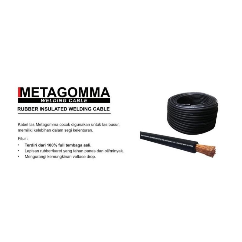 Metagomma Kabel las / Welding cable 95 MM"
