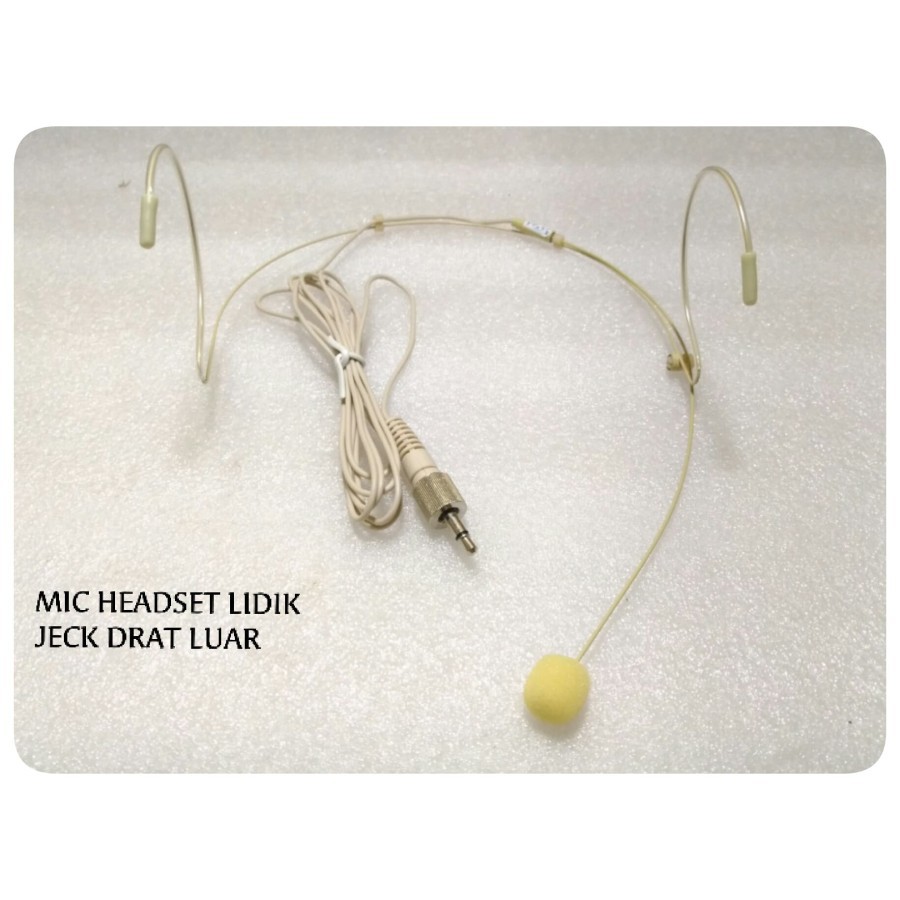 MIC HEADSET LIDIK JECK DRAT DALAM MICROPHONE BANDO