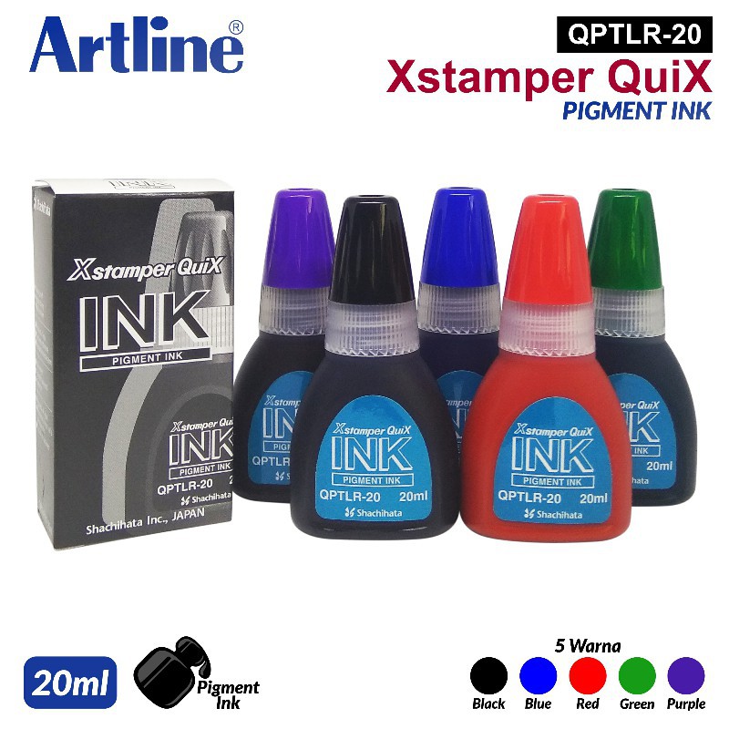 

[PCS] ARTLINE REFILL INK-XSTAMPER QUIX QPTLR-20ML TINTA STEMPEL*