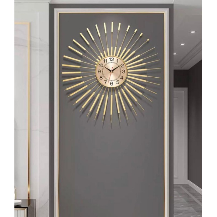 Jam Dinding Gold Jam dinding Emas Besar