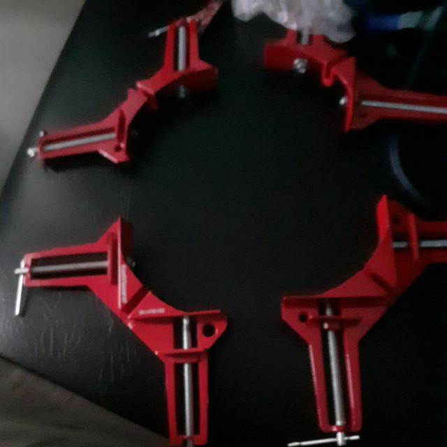 Promo 1pcs Clamp Penjepit Sudut Kayu / Klem Kayu Siku / Klem Siku Sudut Kayu 90 Derajat