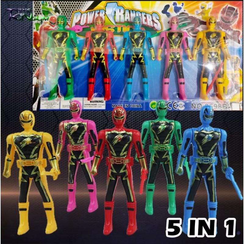 toys power ranger 5pcs