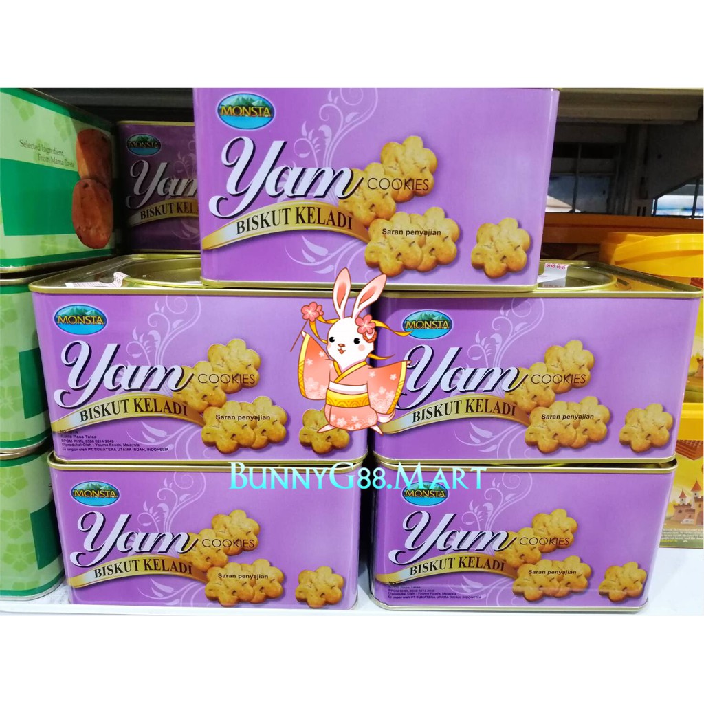 

MONSTA BISKUIT UBI KELADI 700G/ TARO BISCUIT/ YAM CRACKER/ KUKIS TALAS/ YAM COOKIES