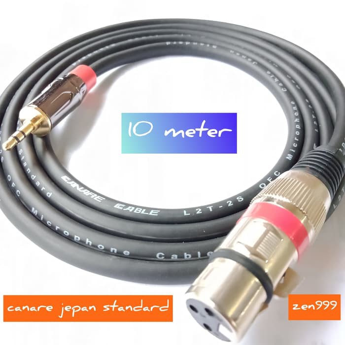 kabel xlr to 3.5 mm_kabel xlr female to Jack 3.5mm_mini stereo 3.5mm 10 meter