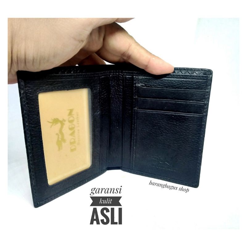 Dompet import Kulit asli Pria cowo laki laki logo merk dragon tipis simpel