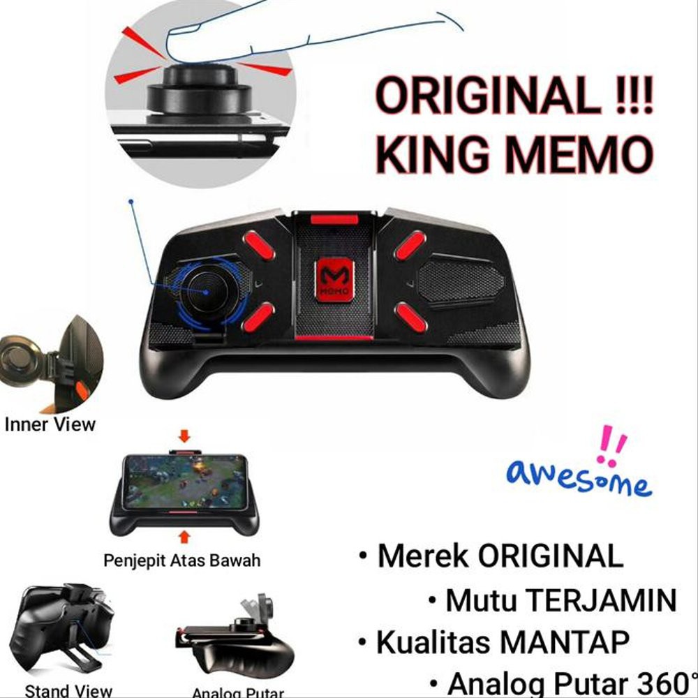 GAMEPAD ORIGINAL KING MEMO MOBA MOBILE LEGEND AOV ONLINE GAME HANDLE PUBG CODM FREE FIRE