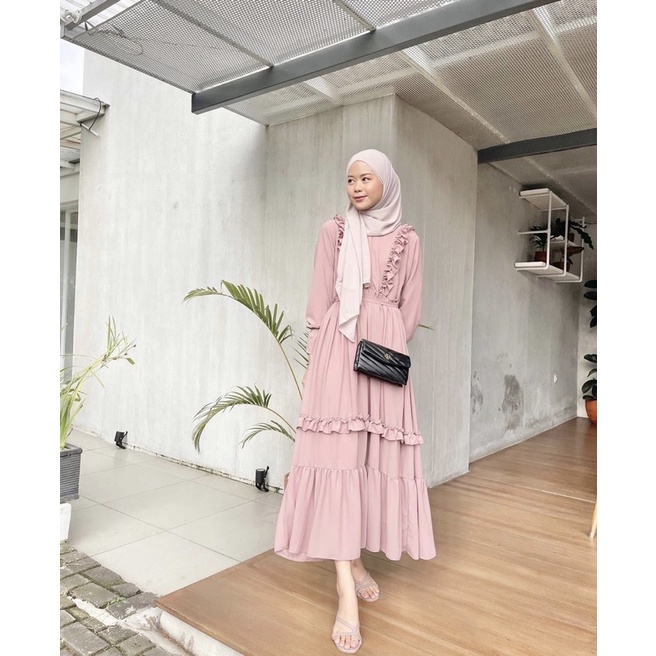 Ryvanda Dress Ceruty full Furing